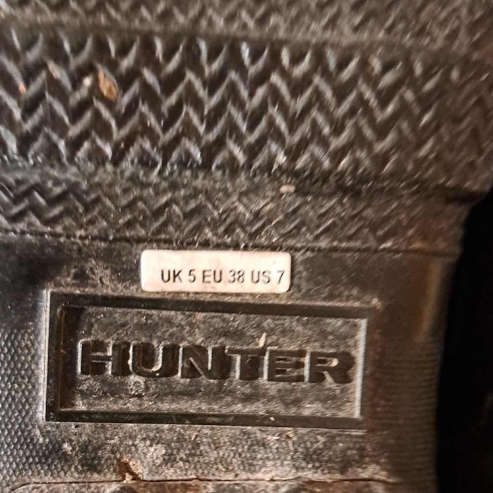 Hunter Classic Black Waterproof Boots EU 38 US 7 - Picture 5 of 7